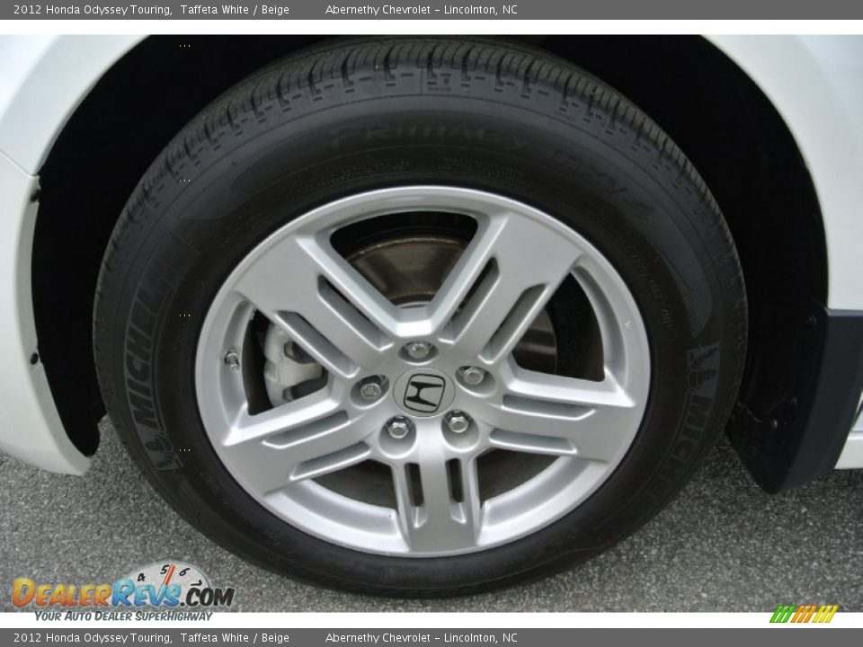 2012 Honda Odyssey Touring Taffeta White / Beige Photo #25