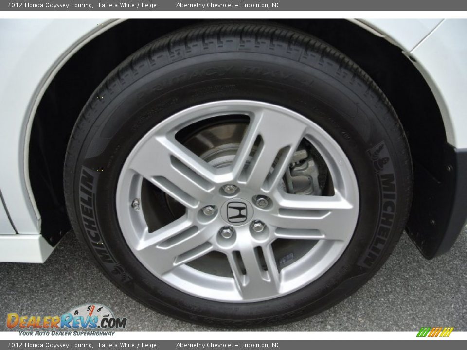 2012 Honda Odyssey Touring Taffeta White / Beige Photo #26