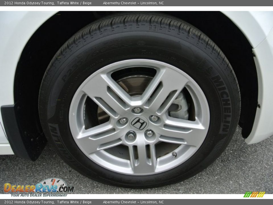 2012 Honda Odyssey Touring Taffeta White / Beige Photo #28