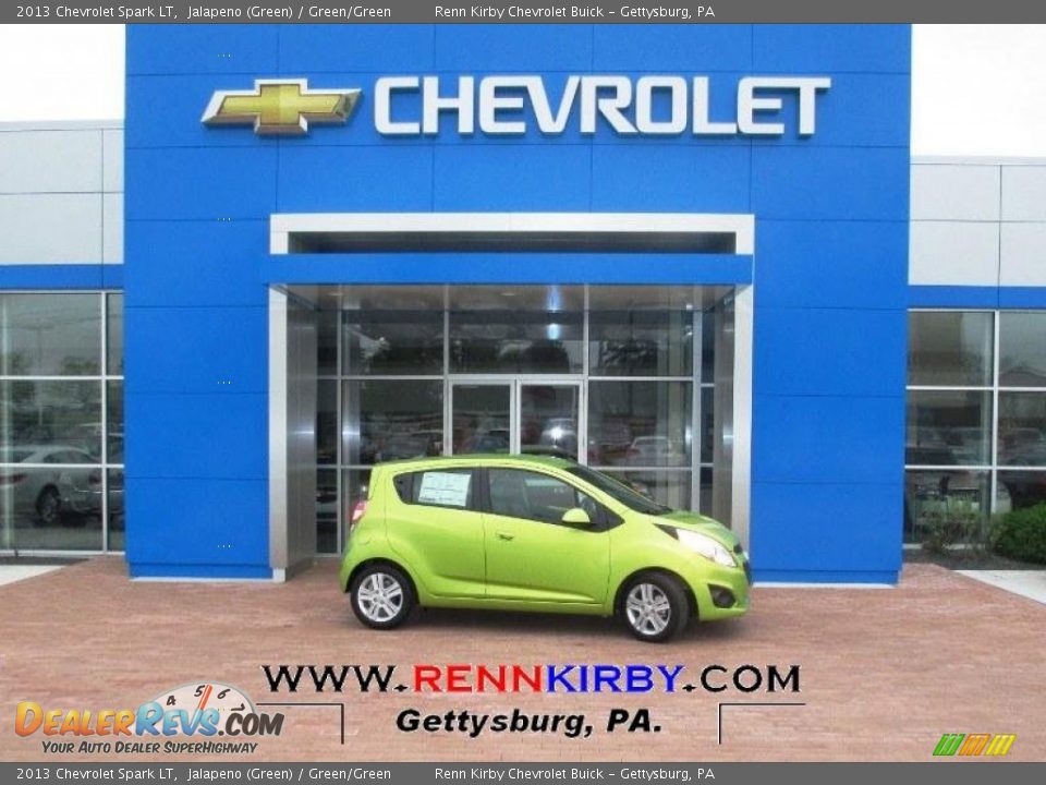 2013 Chevrolet Spark LT Jalapeno (Green) / Green/Green Photo #1