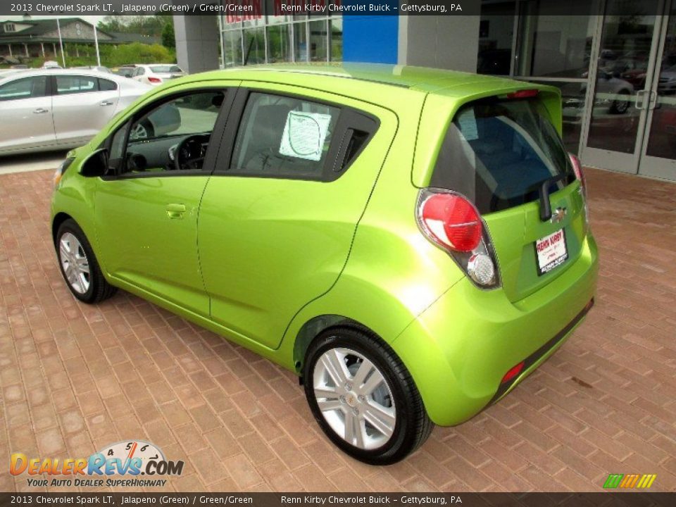2013 Chevrolet Spark LT Jalapeno (Green) / Green/Green Photo #2