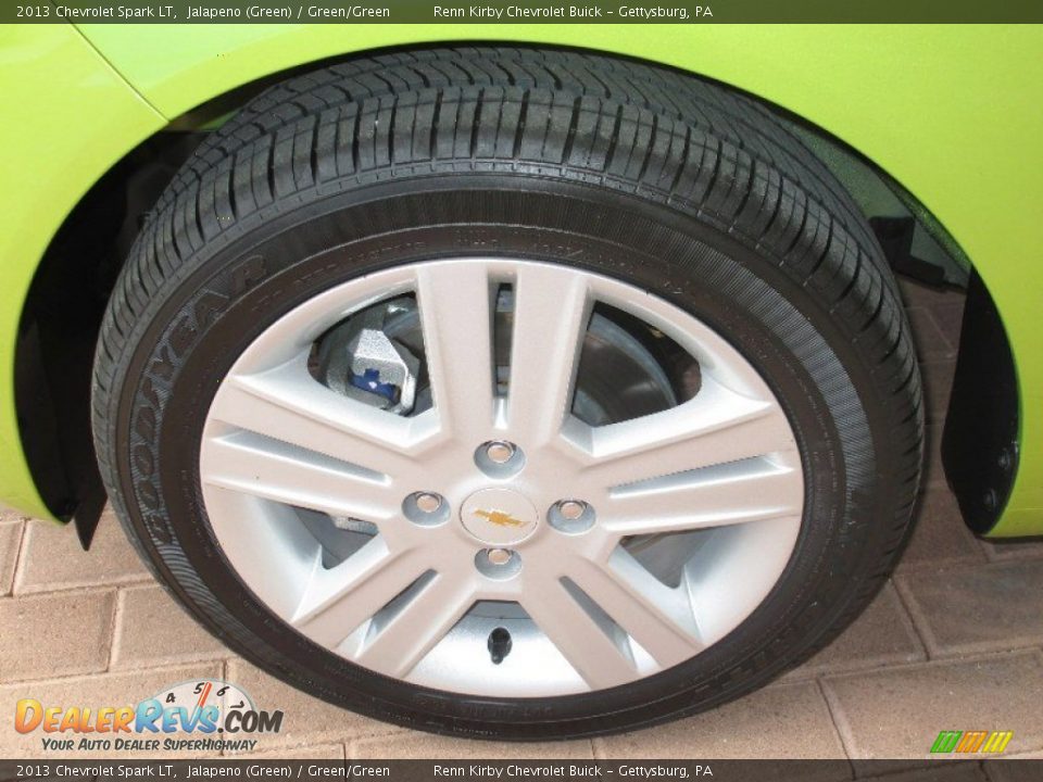 2013 Chevrolet Spark LT Jalapeno (Green) / Green/Green Photo #4