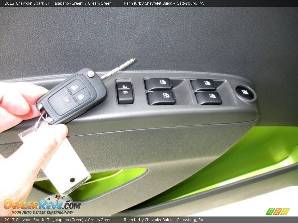 2013 Chevrolet Spark LT Jalapeno (Green) / Green/Green Photo #5