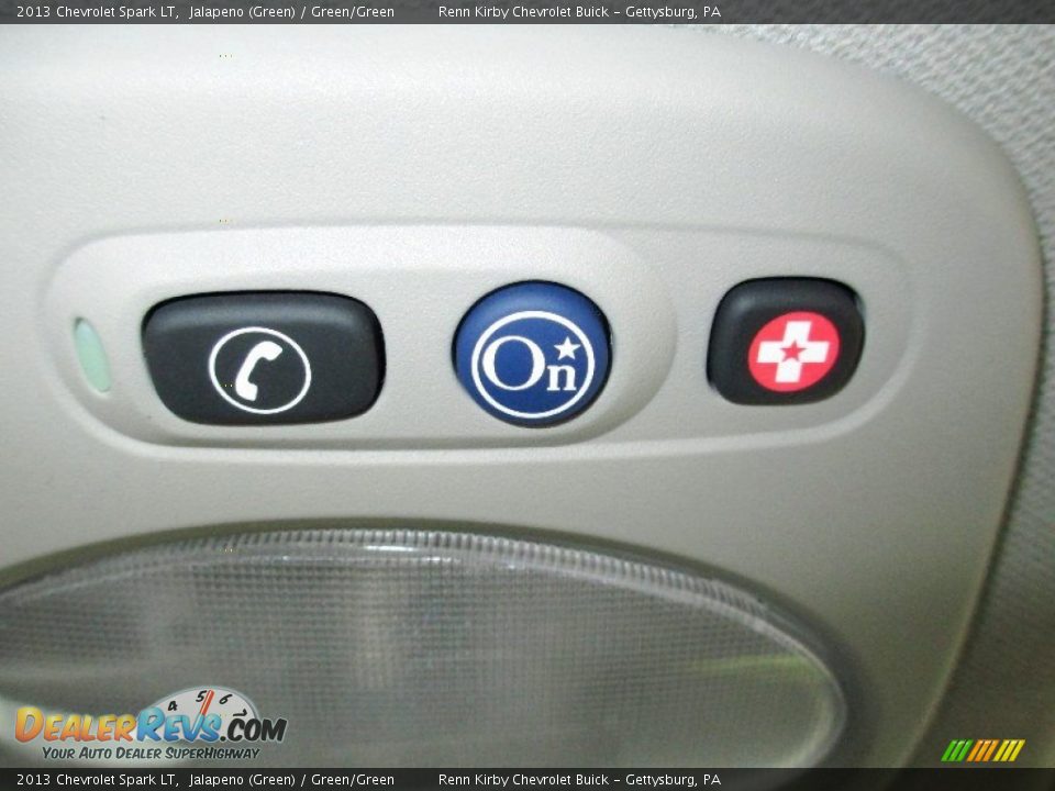 2013 Chevrolet Spark LT Jalapeno (Green) / Green/Green Photo #9