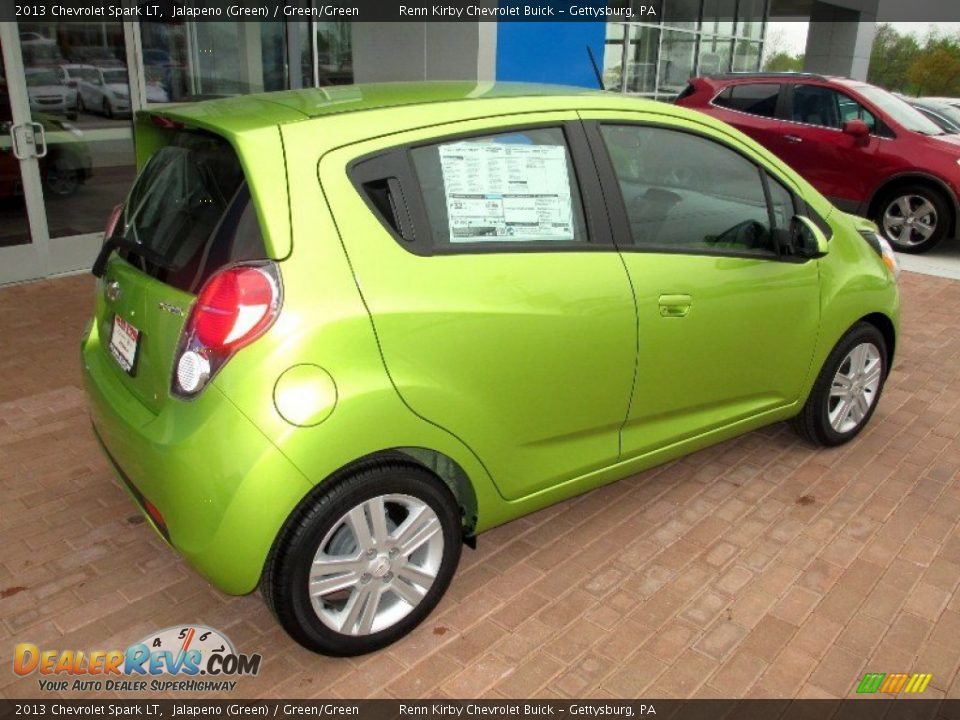 2013 Chevrolet Spark LT Jalapeno (Green) / Green/Green Photo #11