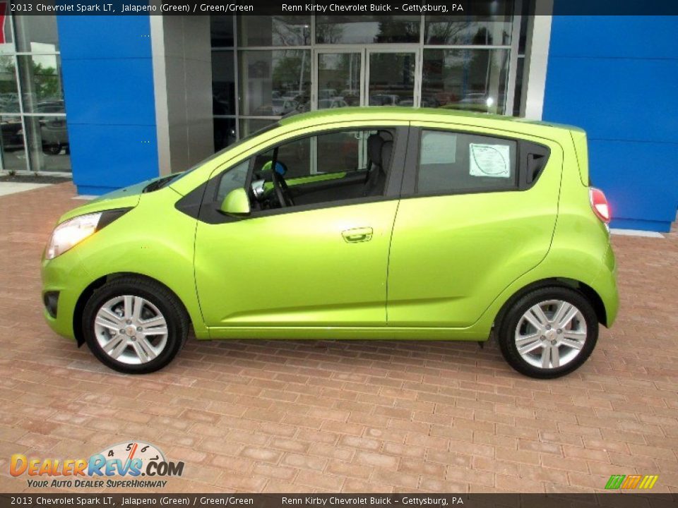 2013 Chevrolet Spark LT Jalapeno (Green) / Green/Green Photo #13