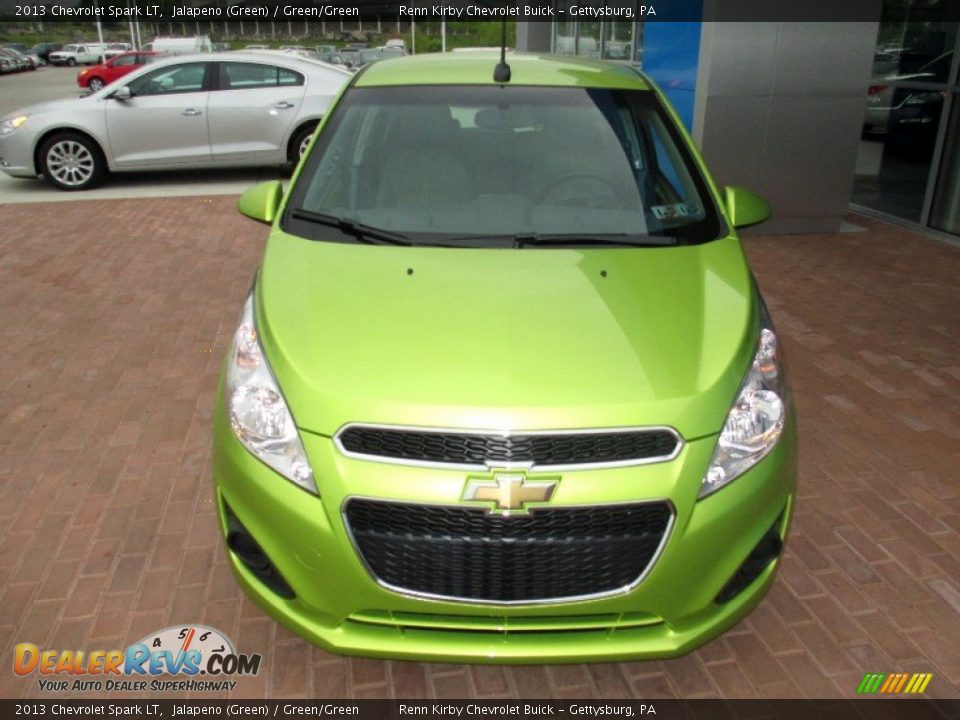 2013 Chevrolet Spark LT Jalapeno (Green) / Green/Green Photo #15