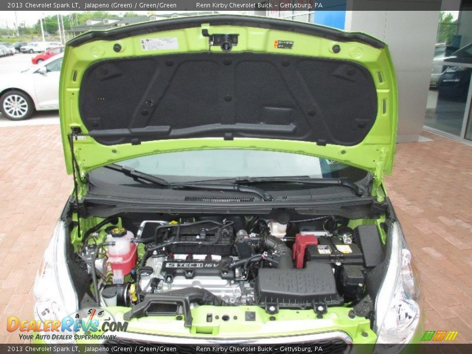 2013 Chevrolet Spark LT Jalapeno (Green) / Green/Green Photo #16