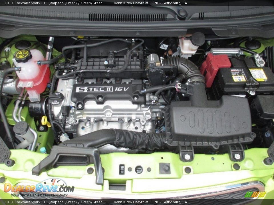 2013 Chevrolet Spark LT Jalapeno (Green) / Green/Green Photo #17