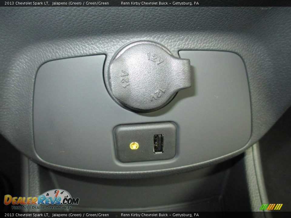 2013 Chevrolet Spark LT Jalapeno (Green) / Green/Green Photo #25