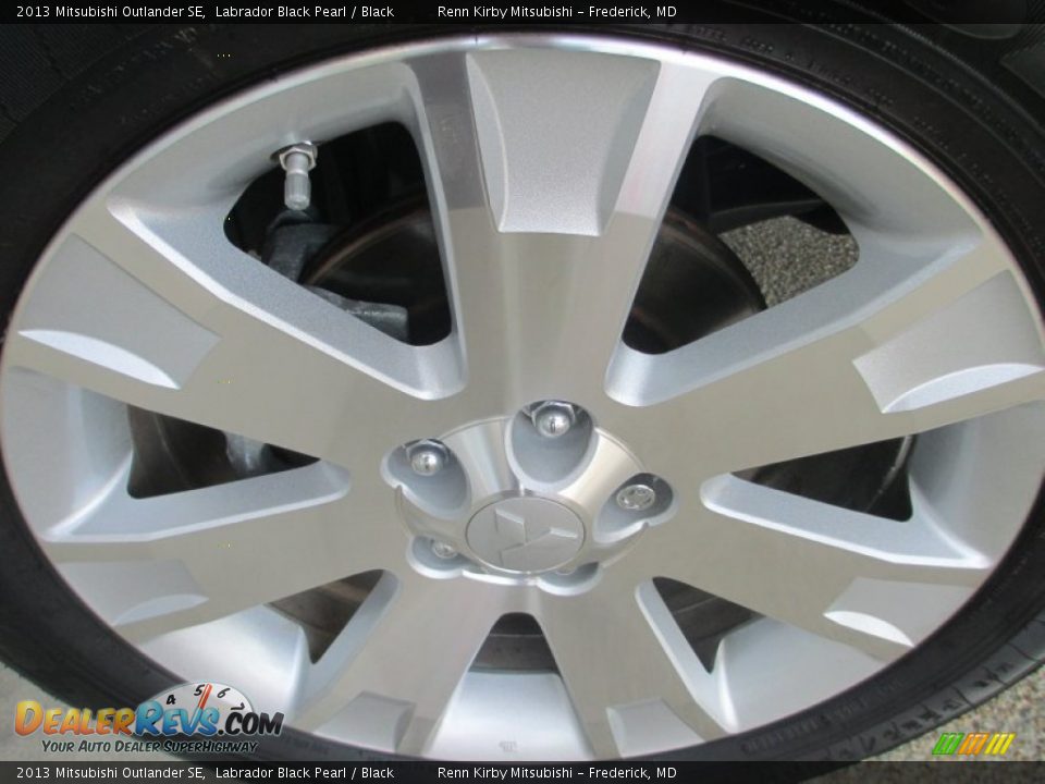2013 Mitsubishi Outlander SE Labrador Black Pearl / Black Photo #35