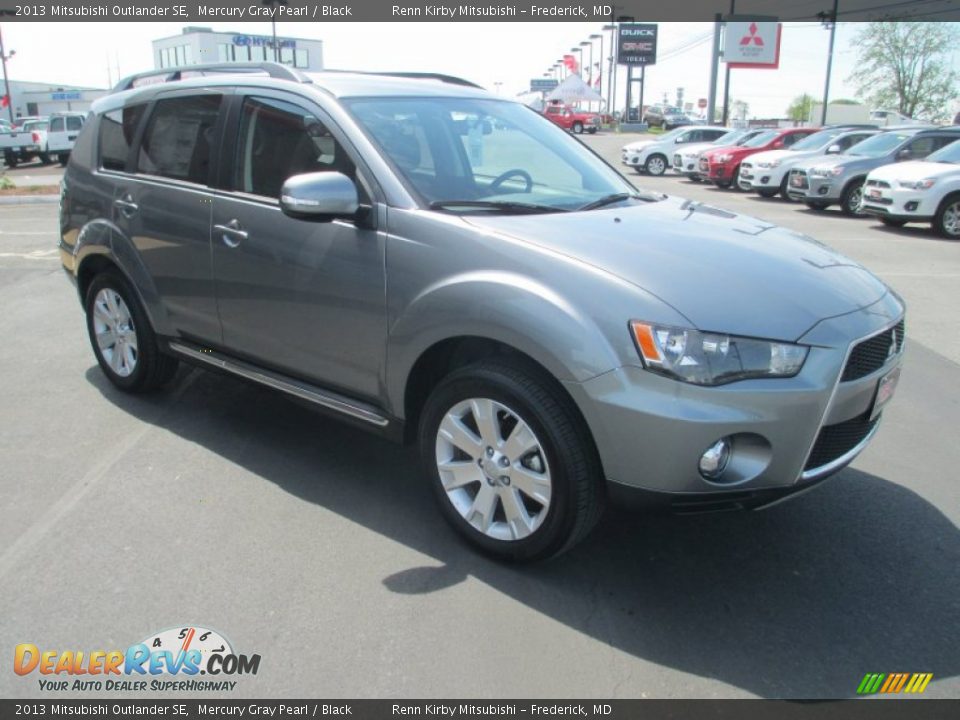 2013 Mitsubishi Outlander SE Mercury Gray Pearl / Black Photo #1