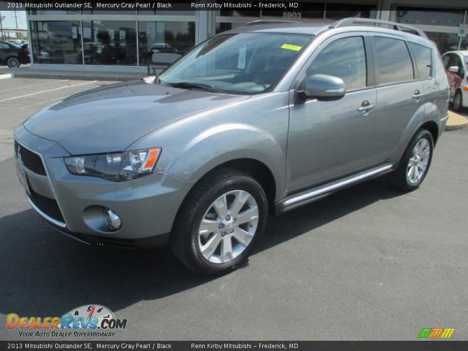 2013 Mitsubishi Outlander SE Mercury Gray Pearl / Black Photo #3