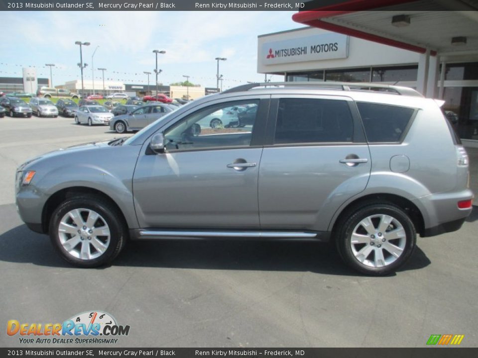 2013 Mitsubishi Outlander SE Mercury Gray Pearl / Black Photo #4