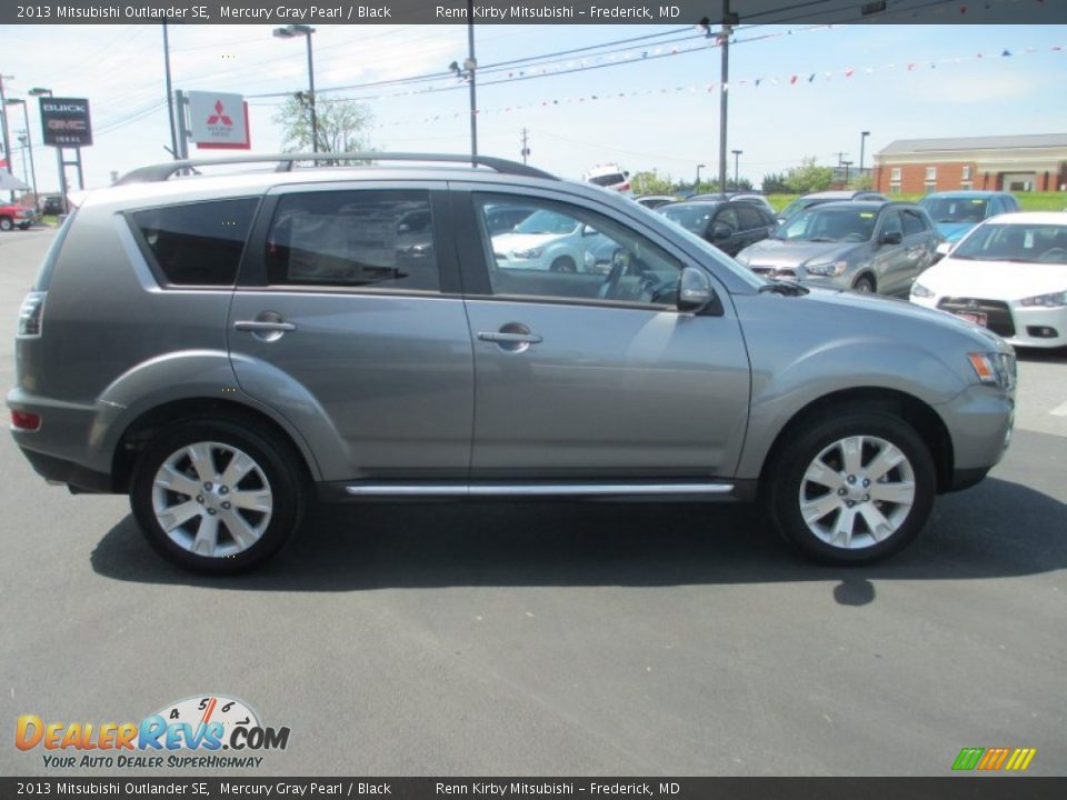 2013 Mitsubishi Outlander SE Mercury Gray Pearl / Black Photo #8