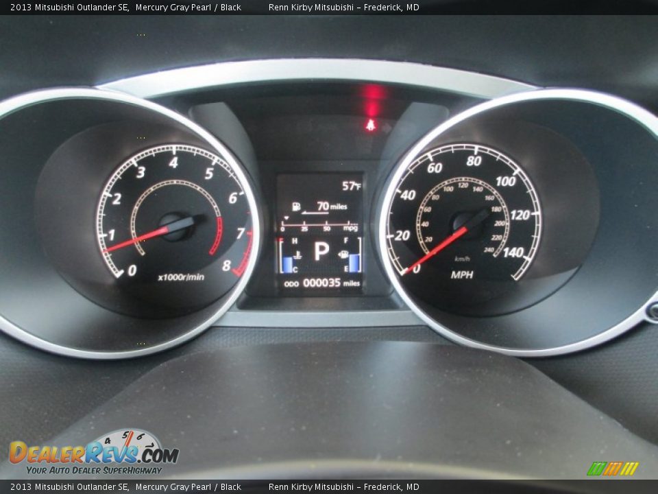 2013 Mitsubishi Outlander SE Mercury Gray Pearl / Black Photo #11