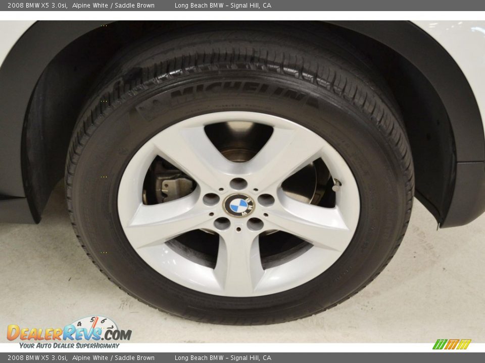 2008 BMW X5 3.0si Alpine White / Saddle Brown Photo #3