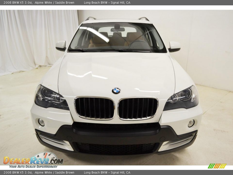 2008 BMW X5 3.0si Alpine White / Saddle Brown Photo #4