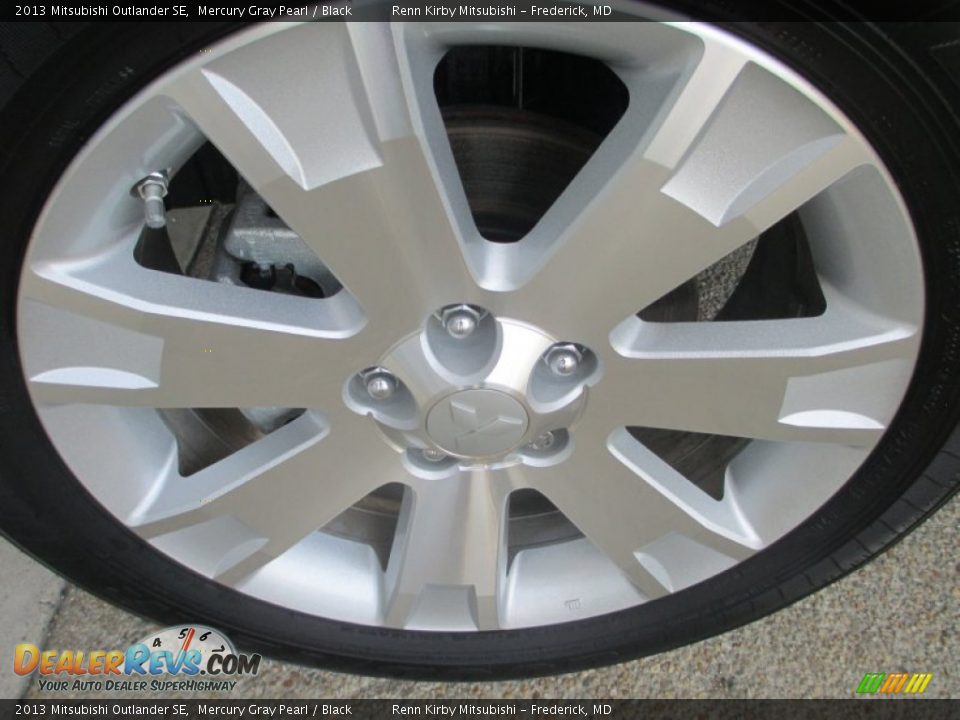 2013 Mitsubishi Outlander SE Mercury Gray Pearl / Black Photo #22