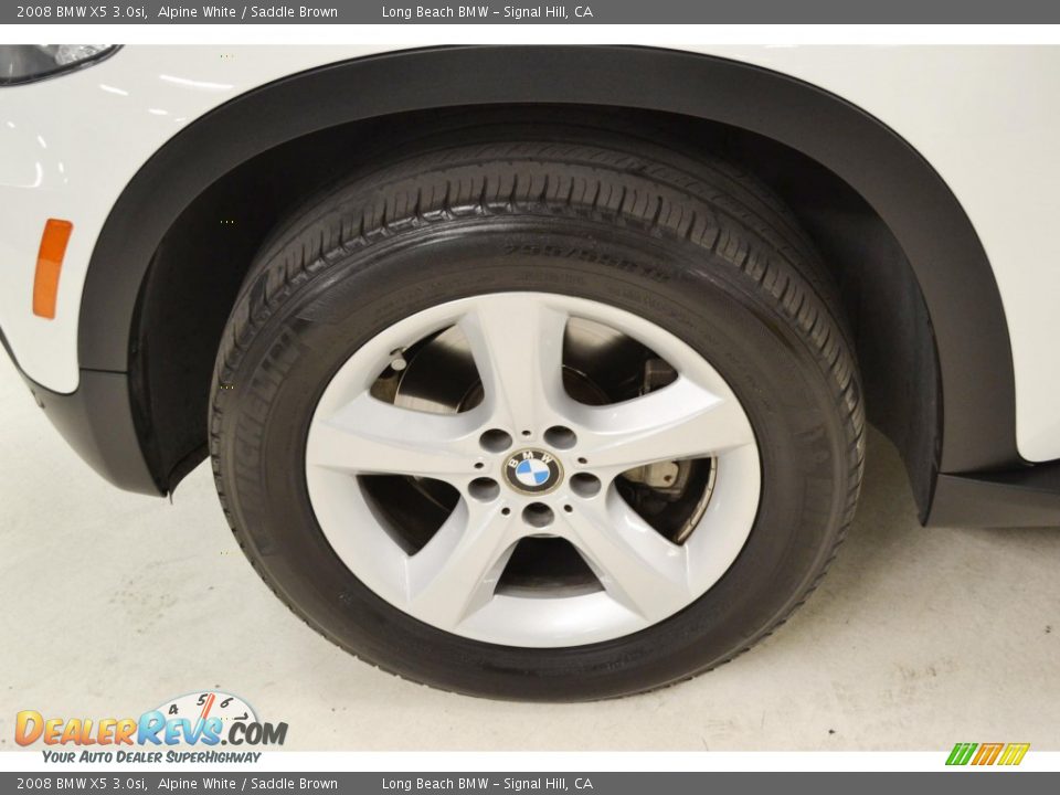 2008 BMW X5 3.0si Alpine White / Saddle Brown Photo #7