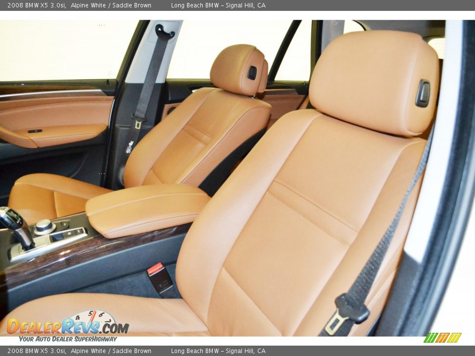 2008 BMW X5 3.0si Alpine White / Saddle Brown Photo #11