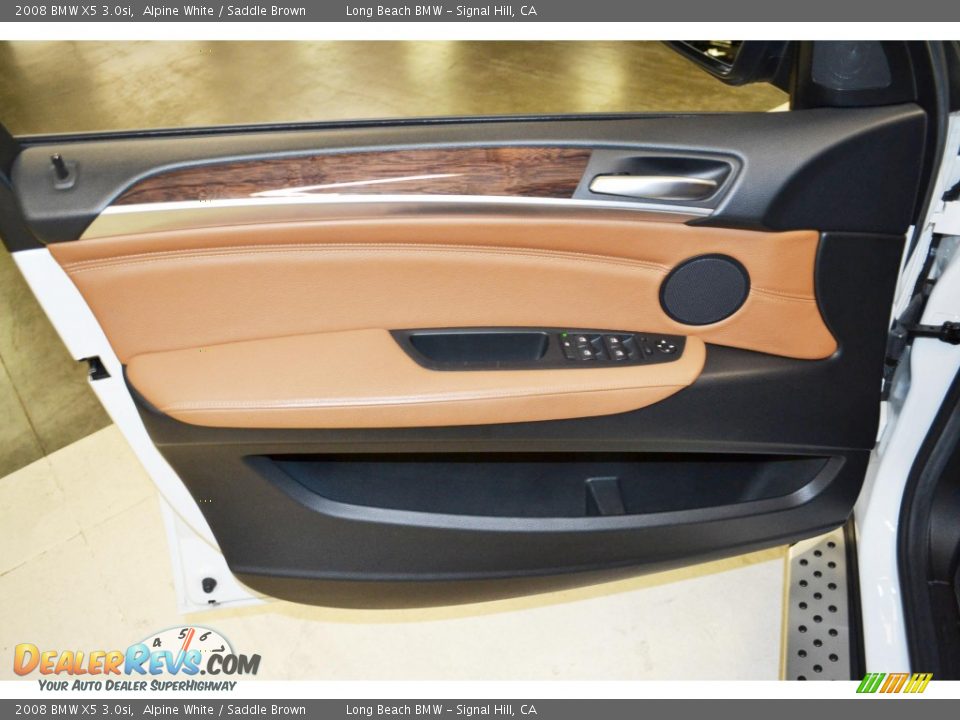 2008 BMW X5 3.0si Alpine White / Saddle Brown Photo #13