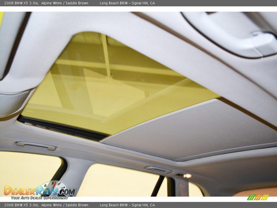 2008 BMW X5 3.0si Alpine White / Saddle Brown Photo #14