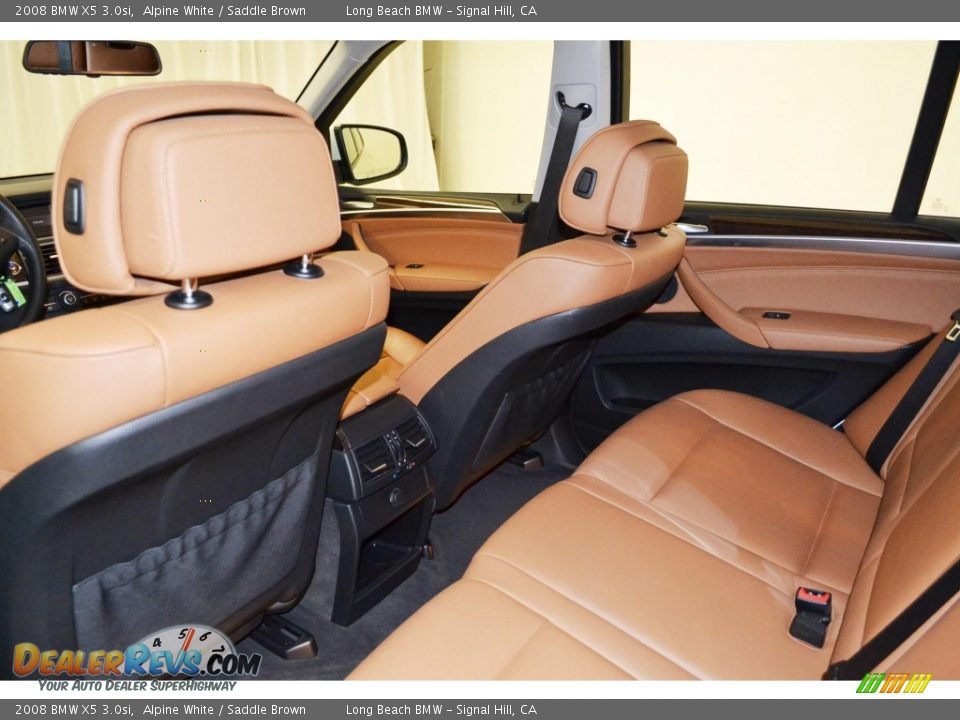 2008 BMW X5 3.0si Alpine White / Saddle Brown Photo #15