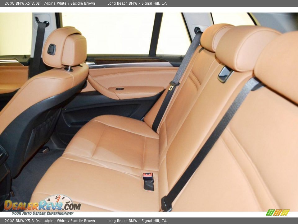 2008 BMW X5 3.0si Alpine White / Saddle Brown Photo #16