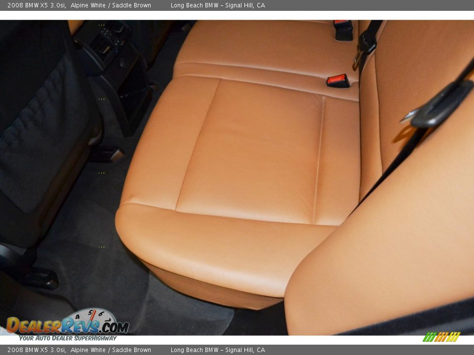 2008 BMW X5 3.0si Alpine White / Saddle Brown Photo #17