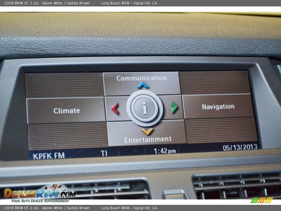 2008 BMW X5 3.0si Alpine White / Saddle Brown Photo #22