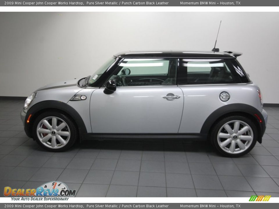 Pure Silver Metallic 2009 Mini Cooper John Cooper Works Hardtop Photo #2