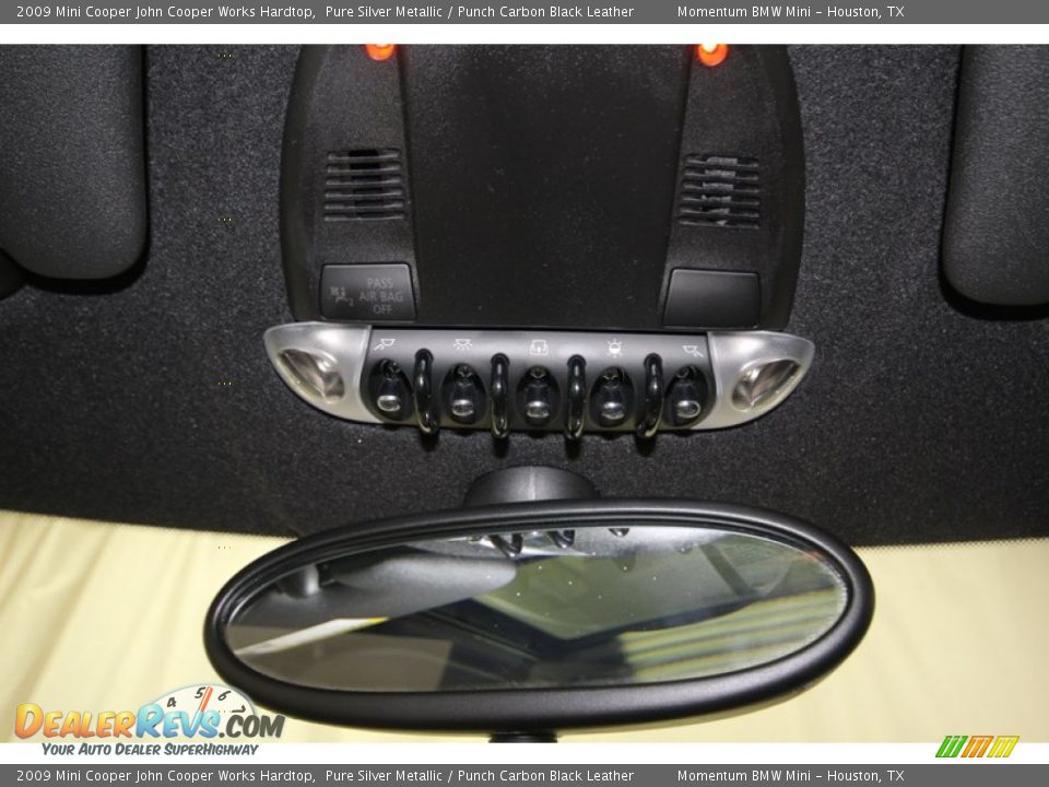 2009 Mini Cooper John Cooper Works Hardtop Pure Silver Metallic / Punch Carbon Black Leather Photo #18