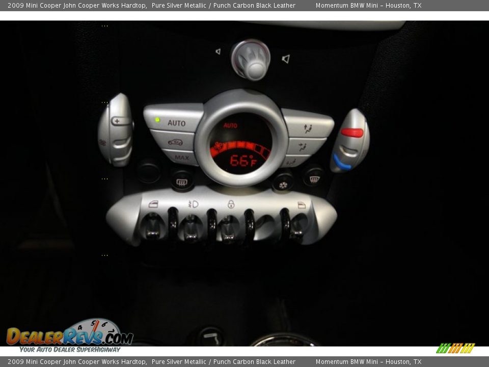 2009 Mini Cooper John Cooper Works Hardtop Pure Silver Metallic / Punch Carbon Black Leather Photo #20
