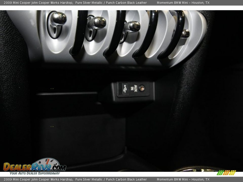 2009 Mini Cooper John Cooper Works Hardtop Pure Silver Metallic / Punch Carbon Black Leather Photo #21