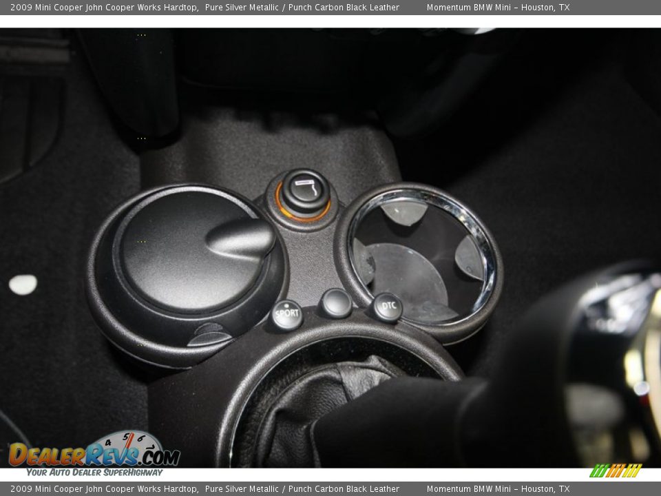 2009 Mini Cooper John Cooper Works Hardtop Pure Silver Metallic / Punch Carbon Black Leather Photo #22