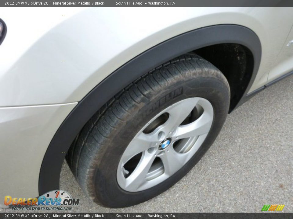 2012 BMW X3 xDrive 28i Mineral Silver Metallic / Black Photo #9