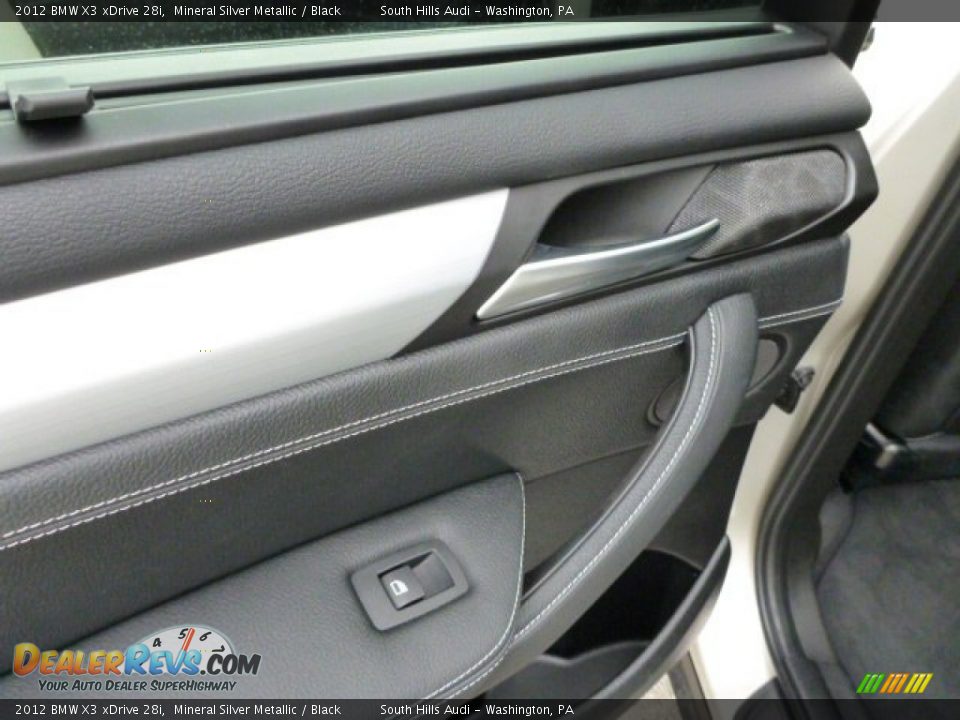 2012 BMW X3 xDrive 28i Mineral Silver Metallic / Black Photo #13