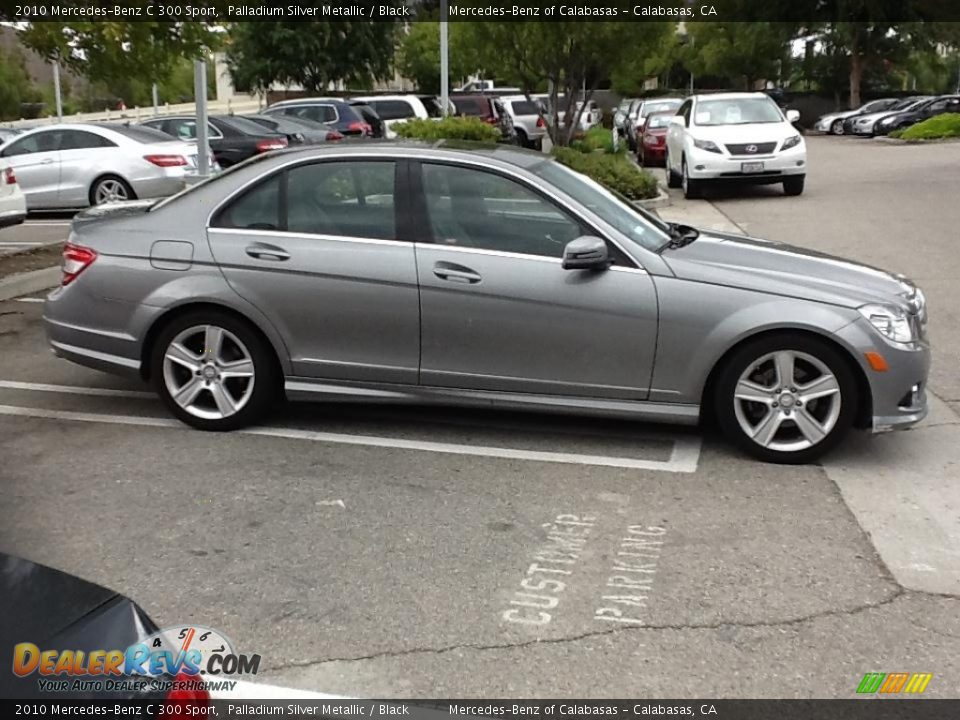 2010 Mercedes-Benz C 300 Sport Palladium Silver Metallic / Black Photo #6
