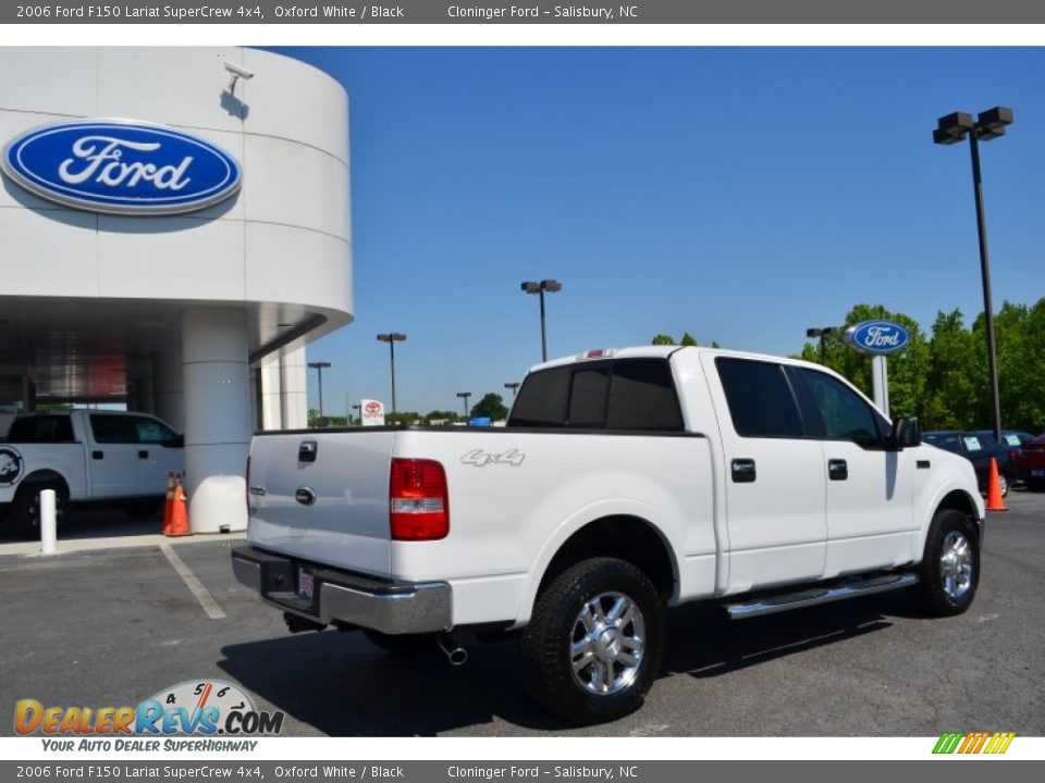 2006 Ford F150 Lariat SuperCrew 4x4 Oxford White / Black Photo #3