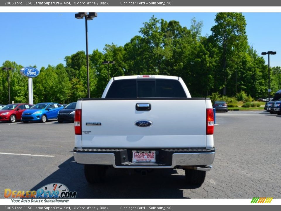 2006 Ford F150 Lariat SuperCrew 4x4 Oxford White / Black Photo #4