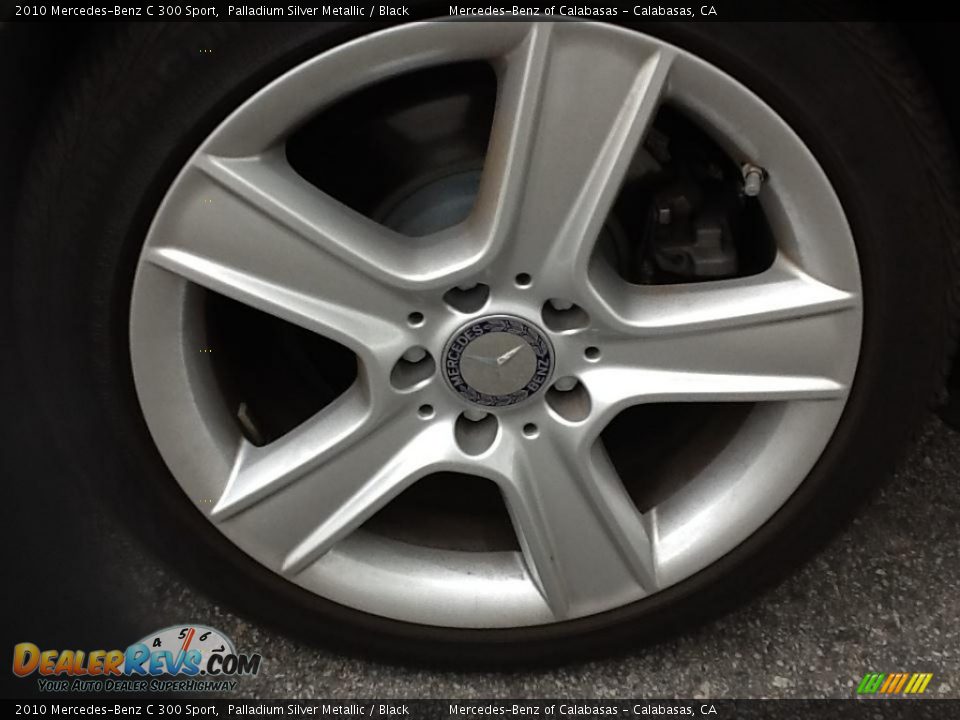 2010 Mercedes-Benz C 300 Sport Palladium Silver Metallic / Black Photo #9
