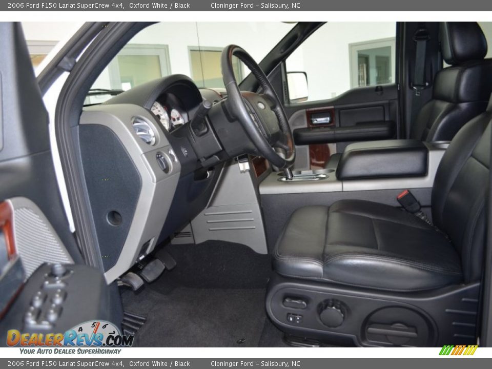 2006 Ford F150 Lariat SuperCrew 4x4 Oxford White / Black Photo #9