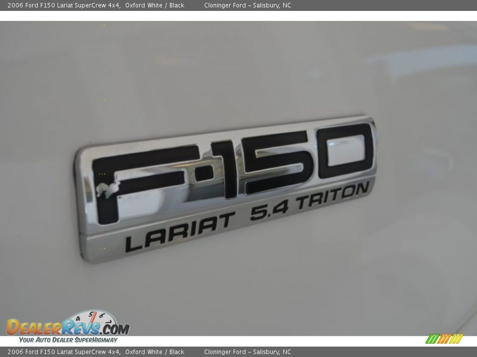 2006 Ford F150 Lariat SuperCrew 4x4 Oxford White / Black Photo #15
