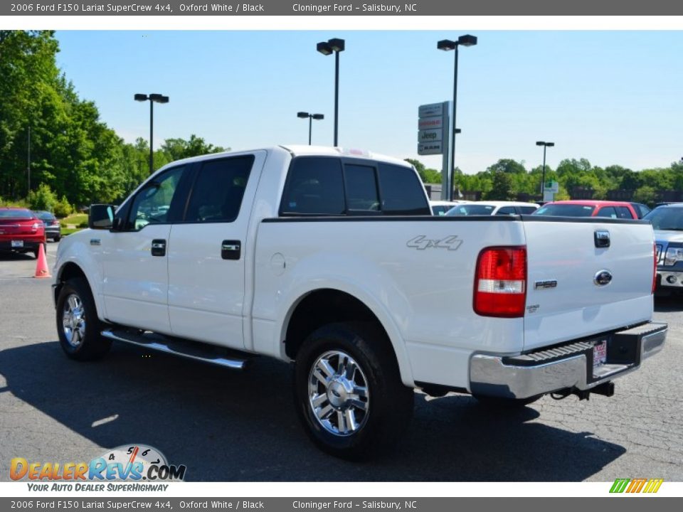 2006 Ford F150 Lariat SuperCrew 4x4 Oxford White / Black Photo #33