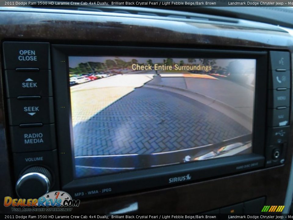 2011 Dodge Ram 3500 HD Laramie Crew Cab 4x4 Dually Brilliant Black Crystal Pearl / Light Pebble Beige/Bark Brown Photo #32