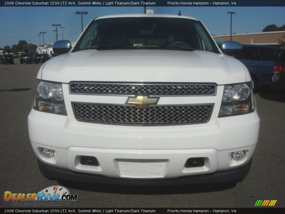 2008 Chevrolet Suburban 1500 LTZ 4x4 Summit White / Light Titanium/Dark Titanium Photo #9