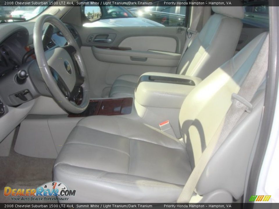 2008 Chevrolet Suburban 1500 LTZ 4x4 Summit White / Light Titanium/Dark Titanium Photo #10