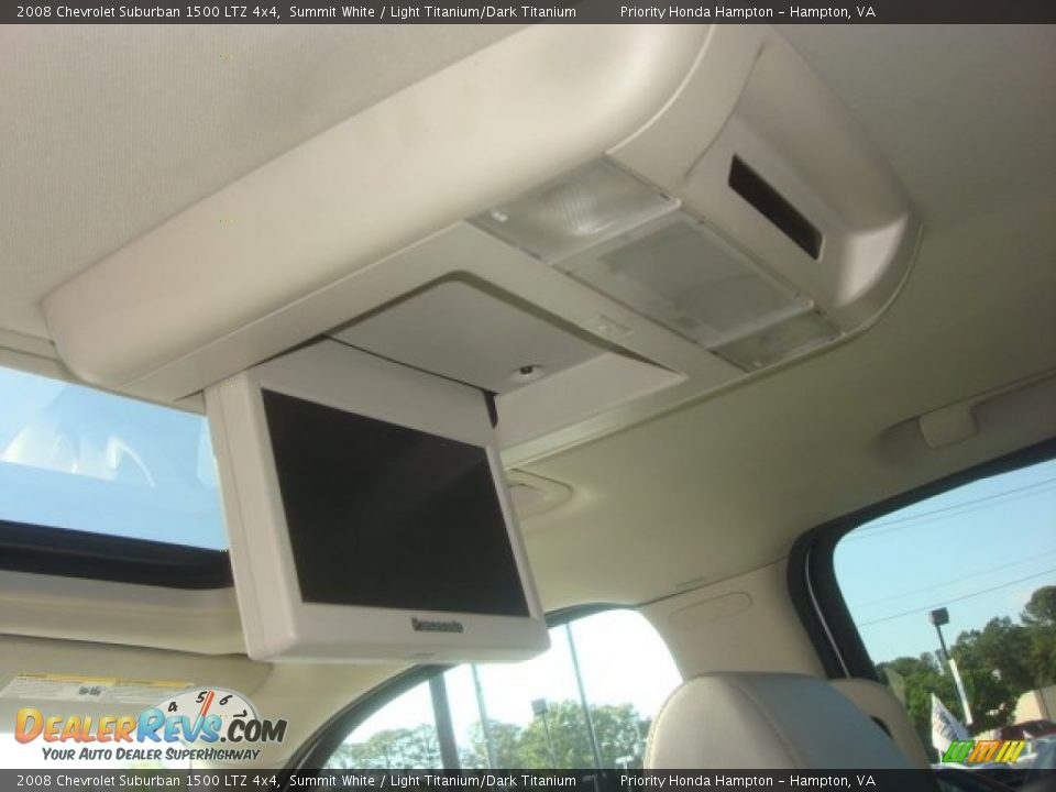 2008 Chevrolet Suburban 1500 LTZ 4x4 Summit White / Light Titanium/Dark Titanium Photo #13