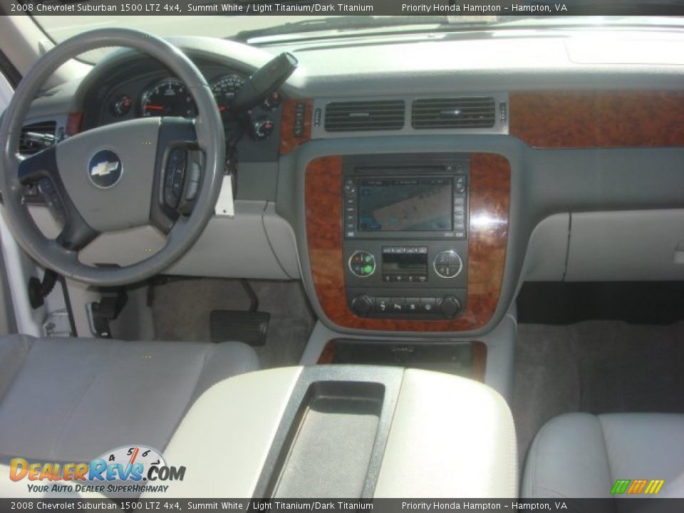 2008 Chevrolet Suburban 1500 LTZ 4x4 Summit White / Light Titanium/Dark Titanium Photo #19